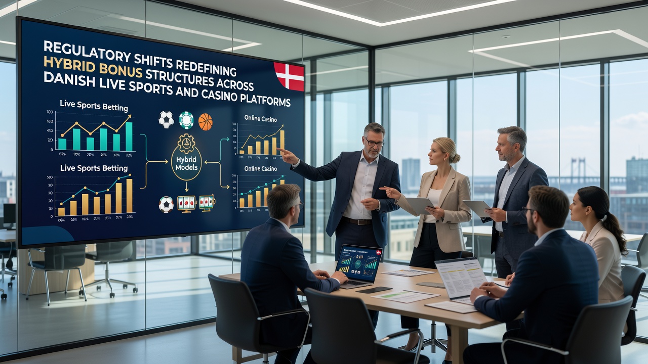 Grafik der viser integration af casino elementer i danske live sports platforme under nye reguleringer